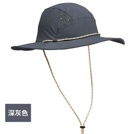 迪卡侬帽子女防晒帽 深灰色