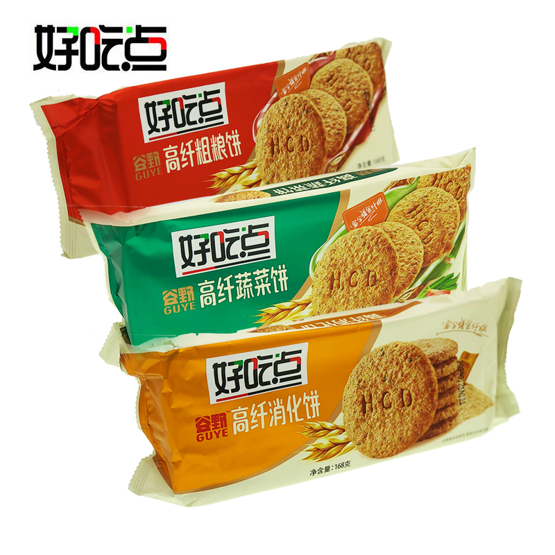 168g达利园好吃点高纤消化饼