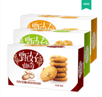 208g达利园好吃点甄好曲奇巧克力豆味