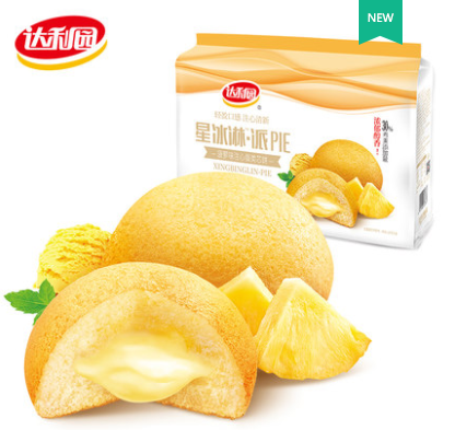 300g达利园星冰淋派（菠萝味）25克*12枚