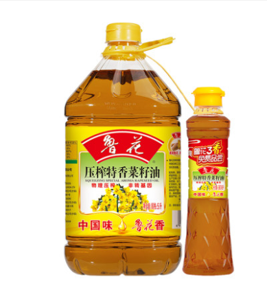 鲁花压榨菜籽油5L