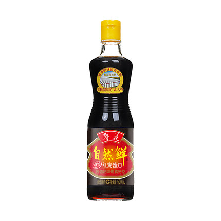 鲁花自然鲜红烧酱油500ml