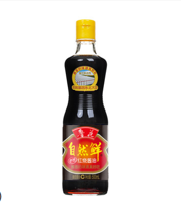 鲁花自然鲜红烧酱油500ml