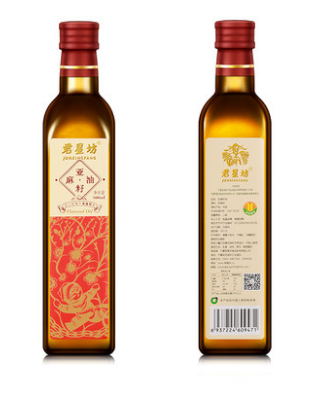君星坊亚麻籽油一级冷榨500ML