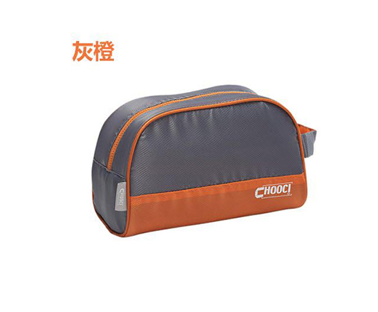 CHOOCI半圆形洗漱包手包 旅行多用途化妆收纳袋CU0110 灰橙色