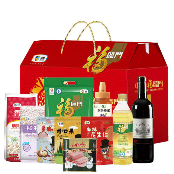 福临门杂粮组合干果菌菇蜂蜜蜂蜜红酒大米食用油面粉组合 4KG