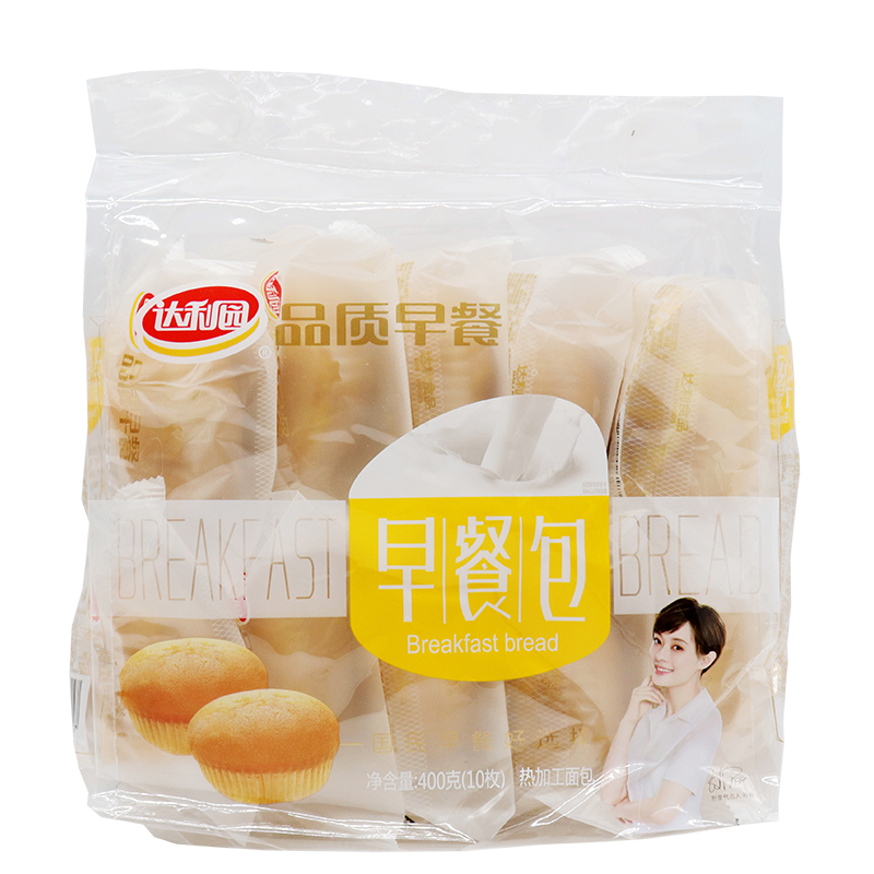 达利园早餐夹心面包袋 400g