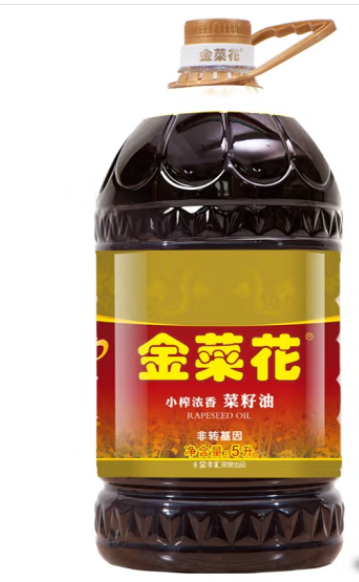 金菜花小榨浓香菜籽油 5L