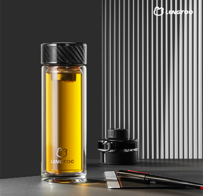 冷兔LT-BL001钛镀水晶玻璃杯 炫酷黑 320ml