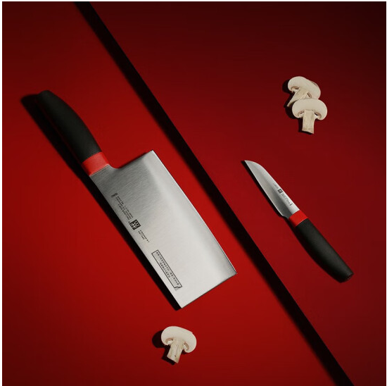 双立人ZW-K320 ZWILLING Now S系列中片蔬果刀具2件套（红黑） 2件套