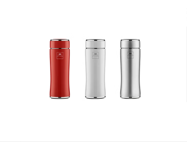 康宁保温杯280ml 红.白.银 280ML