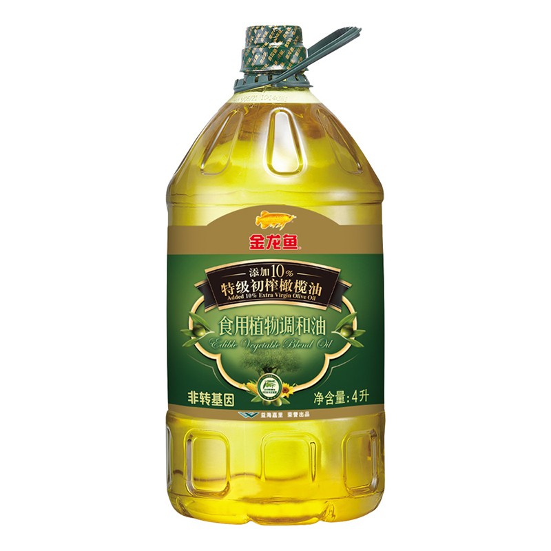 金菜花添加10%特级初榨橄榄油食用植物调和油